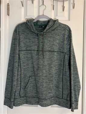 Crane Green Space Dye Hoodie Sweatshirt - Size L (12-14)